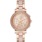 Michael Kors Sofie MK6560 38mm Women's Chronograph Watch – Rose Gold with Rose Gold Stainless Steel Bracelet