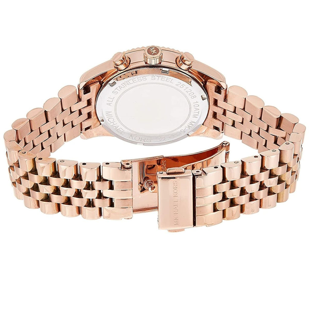 Michael Kors Lexington MK5569 38mm Women's Chronograph Watch – Rose Gold with Rose Gold Stainless Steel Bracelet