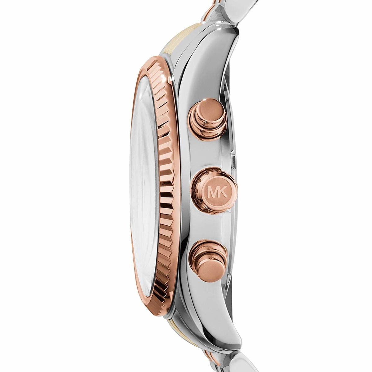 Michael Kors Lexington MK5735 38mm Women's Chronograph Watch – Signature with Silver Stainless Steel Bracelet