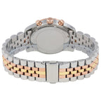 Michael Kors Lexington MK5735 38mm Women's Chronograph Watch – Signature with Silver Stainless Steel Bracelet