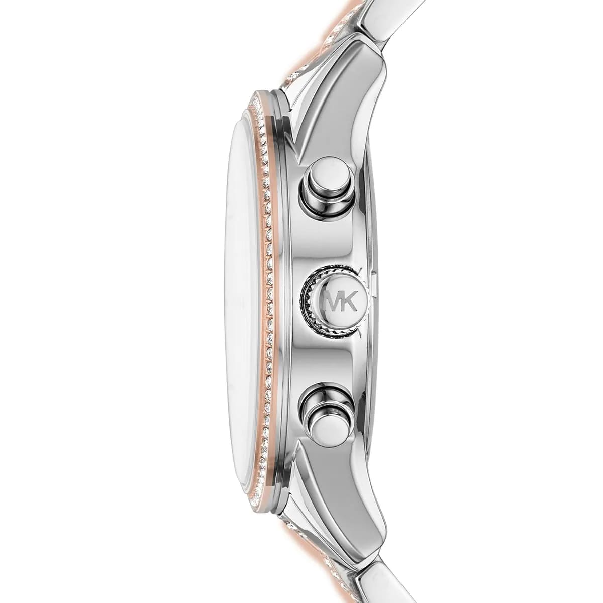 Michael Kors Ritz MK6651 37mm Women's Chronograph Watch – Silver with Two-Tone Stainless Steel Bracelet