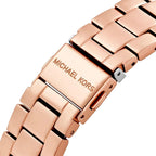 Michael Kors Ritz MK6485 37mm Women's Chronograph Watch – Sunray Rose Gold with Rose Gold Stainless Steel Bracelet