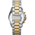 Michael Kors Bradshaw MK5976 43mm Women's Chronograph Watch – Navy Blue with Two-Tone Stainless Steel Bracelet