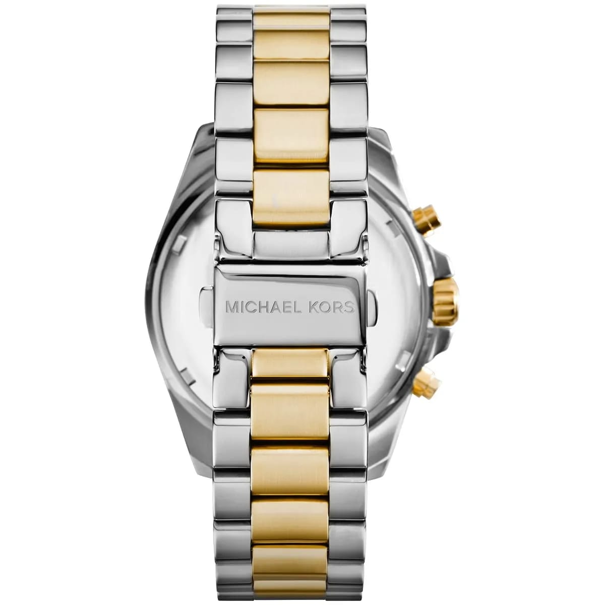 Michael Kors Bradshaw MK5976 43mm Women's Chronograph Watch – Navy Blue with Two-Tone Stainless Steel Bracelet
