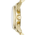 Michael Kors Bradshaw MK5739 43mm Women's Chronograph Watch – Black with Gold Stainless Steel Bracelet