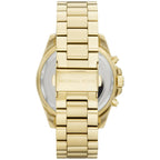 Michael Kors Bradshaw MK5739 43mm Women's Chronograph Watch – Black with Gold Stainless Steel Bracelet