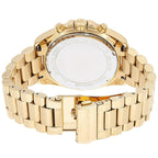 Michael Kors Bradshaw MK5739 43mm Women's Chronograph Watch – Black with Gold Stainless Steel Bracelet