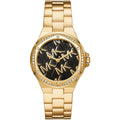 Michael Kors Signature MK7404 38mm Women's Quartz Watch – Black with Gold Stainless Steel Bracelet