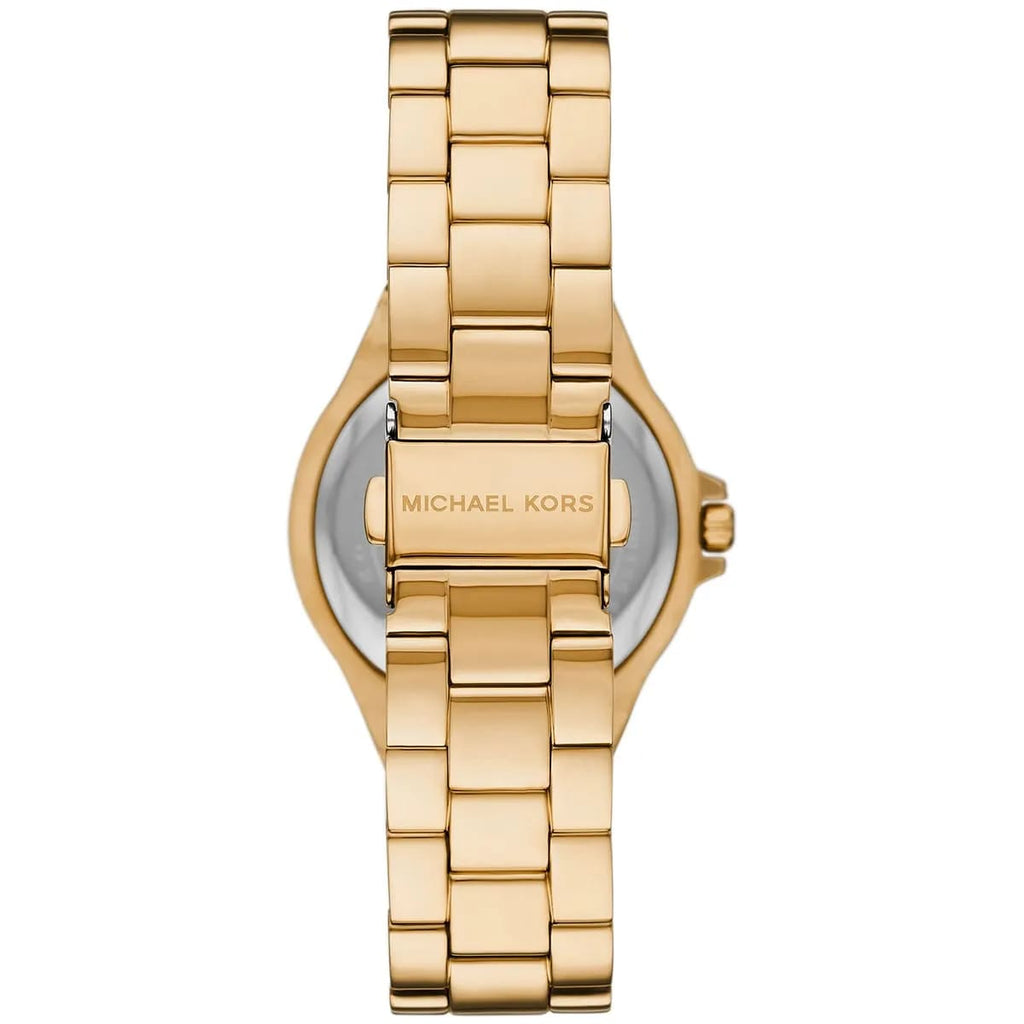 Michael Kors Signature MK7404 38mm Women's Quartz Watch – Black with Gold Stainless Steel Bracelet