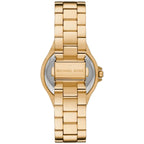 Michael Kors Signature MK7404 38mm Women's Quartz Watch – Black with Gold Stainless Steel Bracelet