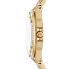 Michael Kors Signature MK7404 38mm Women's Quartz Watch – Black with Gold Stainless Steel Bracelet