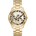 Michael Kors Slim Runway MK4561 38mm Women's Quartz Watch – Gold with Gold Stainless Steel Bracelet