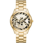 Michael Kors Slim Runway MK4561 38mm Women's Quartz Watch – Gold with Gold Stainless Steel Bracelet