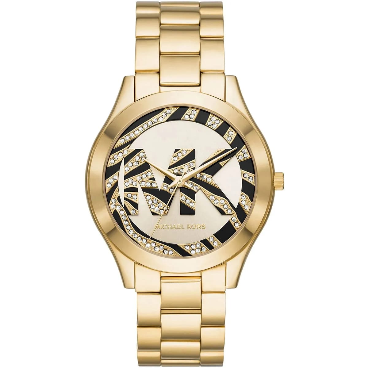 Michael Kors Slim Runway MK4561 38mm Women's Quartz Watch – Gold with Gold Stainless Steel Bracelet