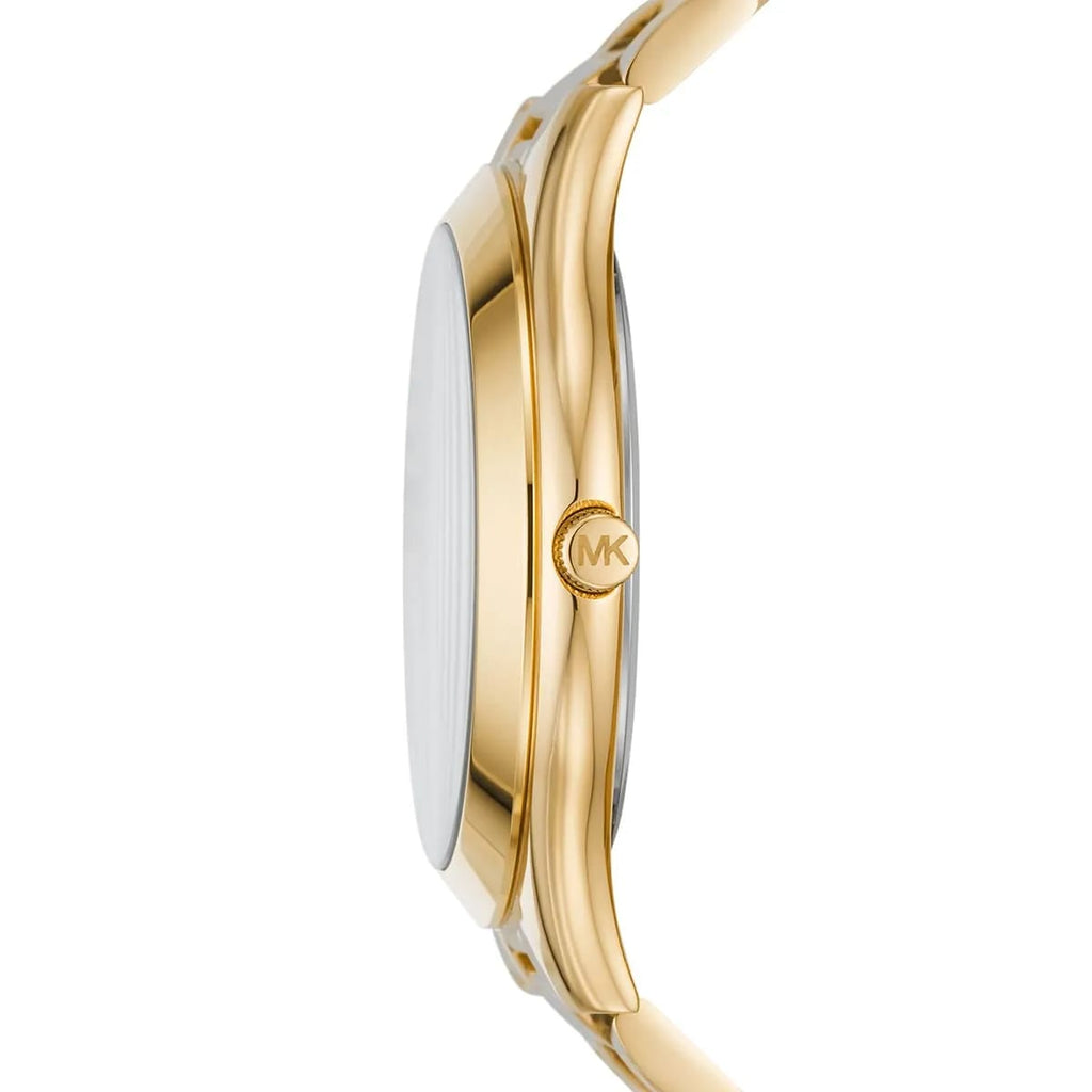 Michael Kors Slim Runway MK4561 38mm Women's Quartz Watch – Gold with Gold Stainless Steel Bracelet