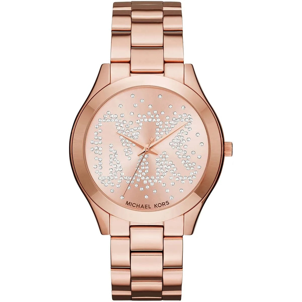 Michael Kors Slim Runway MK3591 38mm Women's Quartz Watch – Rose Gold with Rose Gold Stainless Steel Bracelet