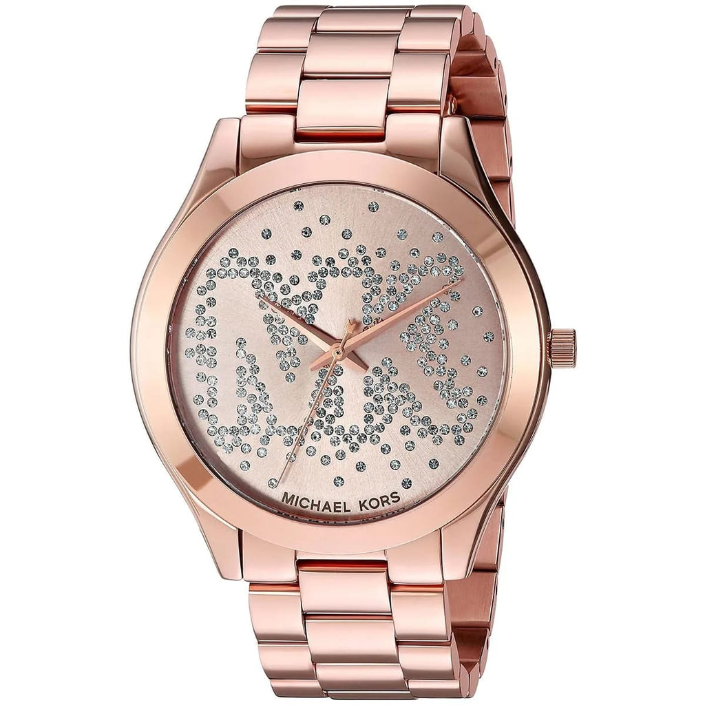 Michael Kors Slim Runway MK3591 38mm Women's Quartz Watch – Rose Gold with Rose Gold Stainless Steel Bracelet