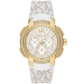 Michael Kors Sidney MK7221 38mm Women's Quartz Watch – White with White Stainless Steel Bracelet