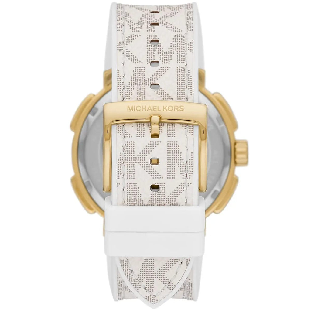 Michael Kors Sidney MK7221 38mm Women's Quartz Watch – White with White Stainless Steel Bracelet