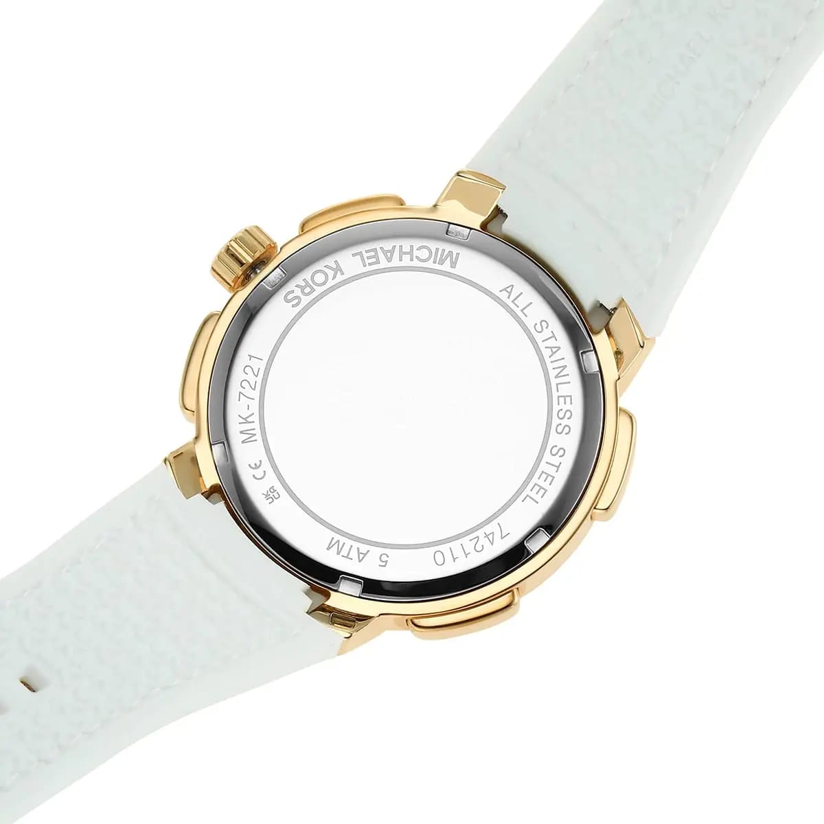 Michael Kors Sidney MK7221 38mm Women's Quartz Watch – White with White Stainless Steel Bracelet