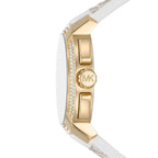 Michael Kors Sidney MK7221 38mm Women's Quartz Watch – White with White Stainless Steel Bracelet