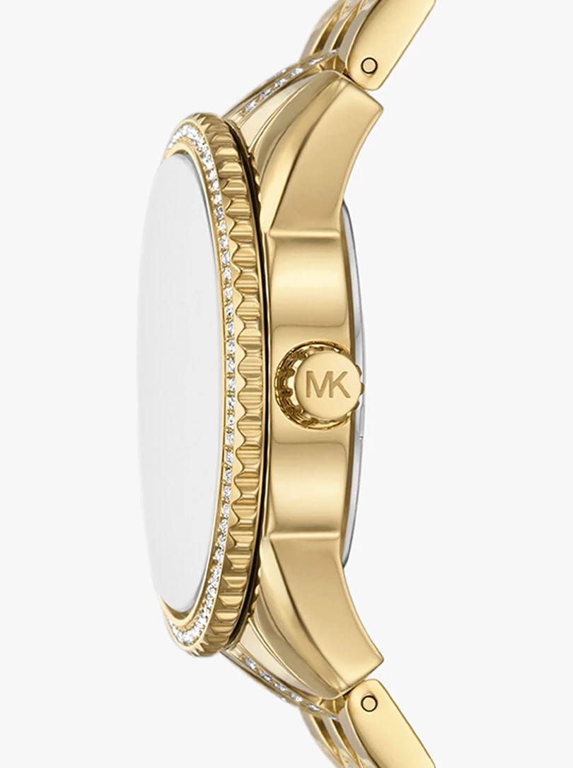 Michael Kors Melissa MK4371 33mm Women's Quartz Watch – Sunray Gold with Gold Stainless Steel Bracelet