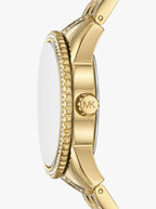Michael Kors Melissa MK4371 33mm Women's Quartz Watch – Sunray Gold with Gold Stainless Steel Bracelet