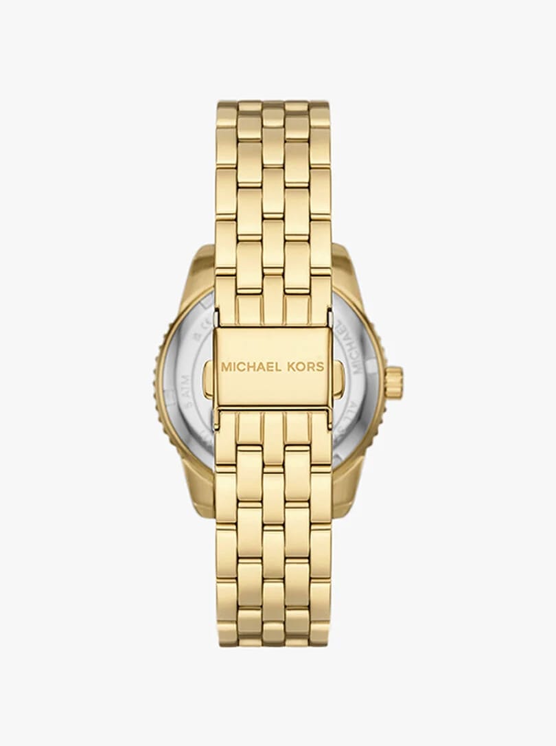 Michael Kors Melissa MK4371 33mm Women's Quartz Watch – Sunray Gold with Gold Stainless Steel Bracelet