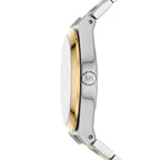 Michael Kors Lennox MK7464 37mm Women's Quartz Watch – White with Two-Tone Stainless Steel Bracelet