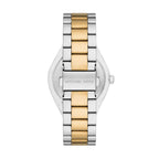 Michael Kors Lennox MK7464 37mm Women's Quartz Watch – White with Two-Tone Stainless Steel Bracelet