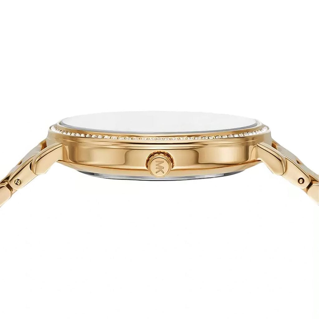 Michael Kors Melissa MK4371 33mm Women's Quartz Watch – Sunray Gold with Gold Stainless Steel Bracelet