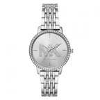 Michael Kors Melissa MK4370 33mm Women's Quartz Watch – Sunray Silver with Silver Stainless Steel Bracelet