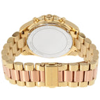 Michael Kors Bradshaw MK6359 43mm Women's Chronograph Watch – Rose Gold with Two-Tone Stainless Steel Bracelet