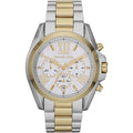 Michael Kors Bradshaw MK5627 43mm Women's Quartz Watch – White with Two-Tone Stainless Steel Bracelet