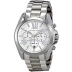 Michael Kors Bradshaw MK5535 43mm Women's Quartz Watch – Silver with Silver Stainless Steel Bracelet