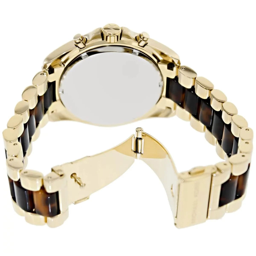 Michael Kors Bradshaw MK5696 43mm Women's Quartz Watch – Brown with Gold Stainless Steel Bracelet