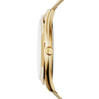 Michael Kors Runway MK3282 42mm Women's Quartz Watch – Sunray Gold with Gold Stainless Steel Mesh Bracelet