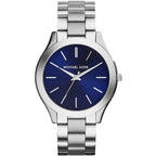 Michael Kors Runway MK3379 42mm Women's Quartz Watch – Blue with Silver Stainless Steel Bracelet