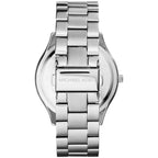 Michael Kors Runway MK3379 42mm Women's Quartz Watch – Blue with Silver Stainless Steel Bracelet