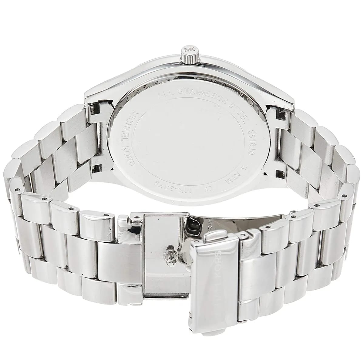 Michael Kors Runway MK3379 42mm Women's Quartz Watch – Blue with Silver Stainless Steel Bracelet