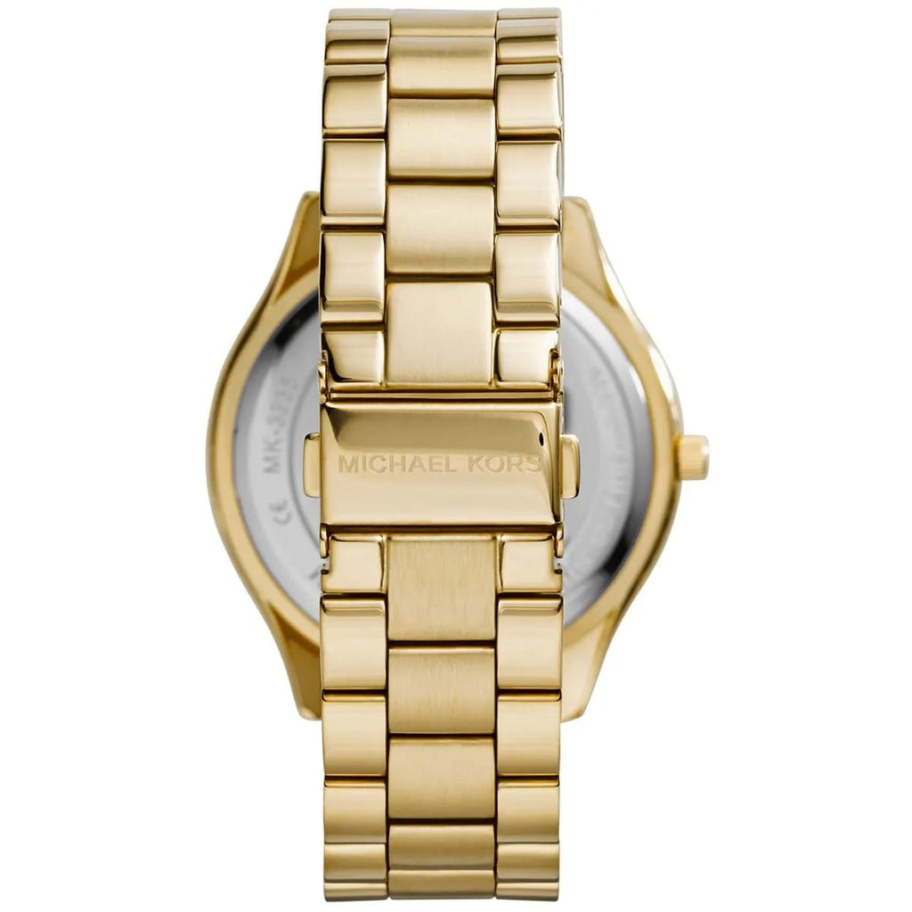 Michael Kors Runway MK3335 38mm Women's Quartz Watch – Gold with Gold Stainless Steel Bracelet