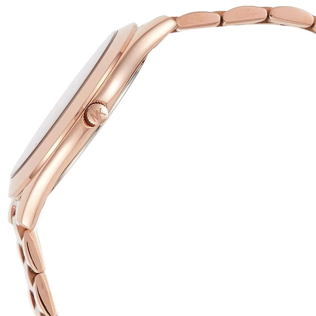 Michael Kors Runway MK3336 38mm Women's Quartz Watch – Rose Gold with Rose Gold Stainless Steel Bracelet