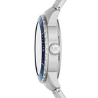 Michael Kors Cunningham MK7153 43mm Men's Chronograph Watch – Blue & Silver-Tone Stainless Steel Bracelet