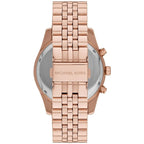Michael Kors Lexington MK8580 45mm Men's Chronograph Watch – Rose Gold Crystal-Set & Rose Gold-Tone Stainless Steel Bracelet