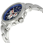 Michael Kors Dylan MK8171 45mm Men's Chronograph Watch – Blue & Silver-Tone Stainless Steel Bracelet