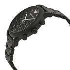 Emporio Armani Luigi AR1895 43mm Men's Chronograph Watch – Black & Black Stainless Steel Bracelet