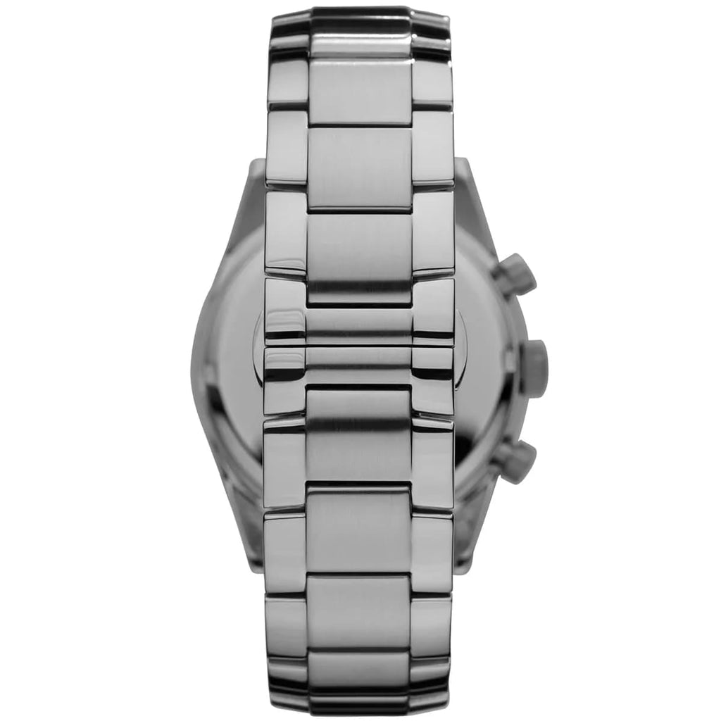 Emporio Armani Tazio AR5980 46mm Men's Chronograph Watch – Black & Black Stainless Steel Bracelet
