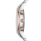 Emporio Armani Renato AR80025 43mm Men's Chronograph Watch – Blue Sunray & Rose Gold Stainless Steel Bracelet