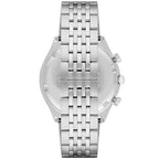 Emporio Armani Zeta AR1974 44mm Men's Chronograph Watch – Blue Sunray & Rose Gold Stainless Steel Bracelet