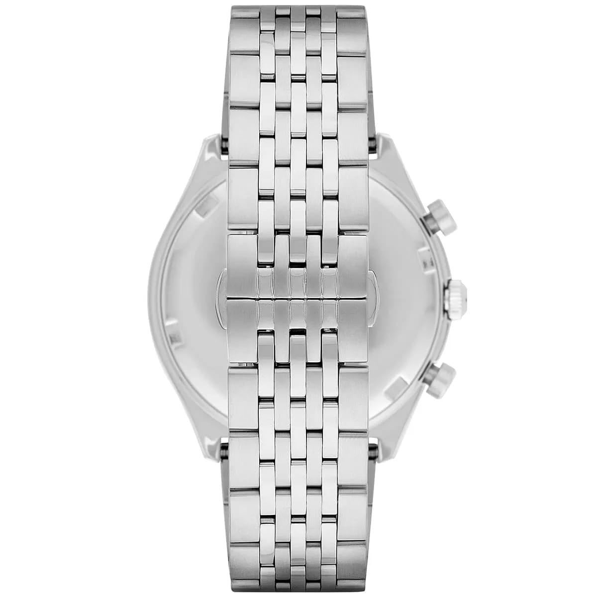 Emporio Armani Zeta AR1974 44mm Men's Chronograph Watch – Blue Sunray & Rose Gold Stainless Steel Bracelet